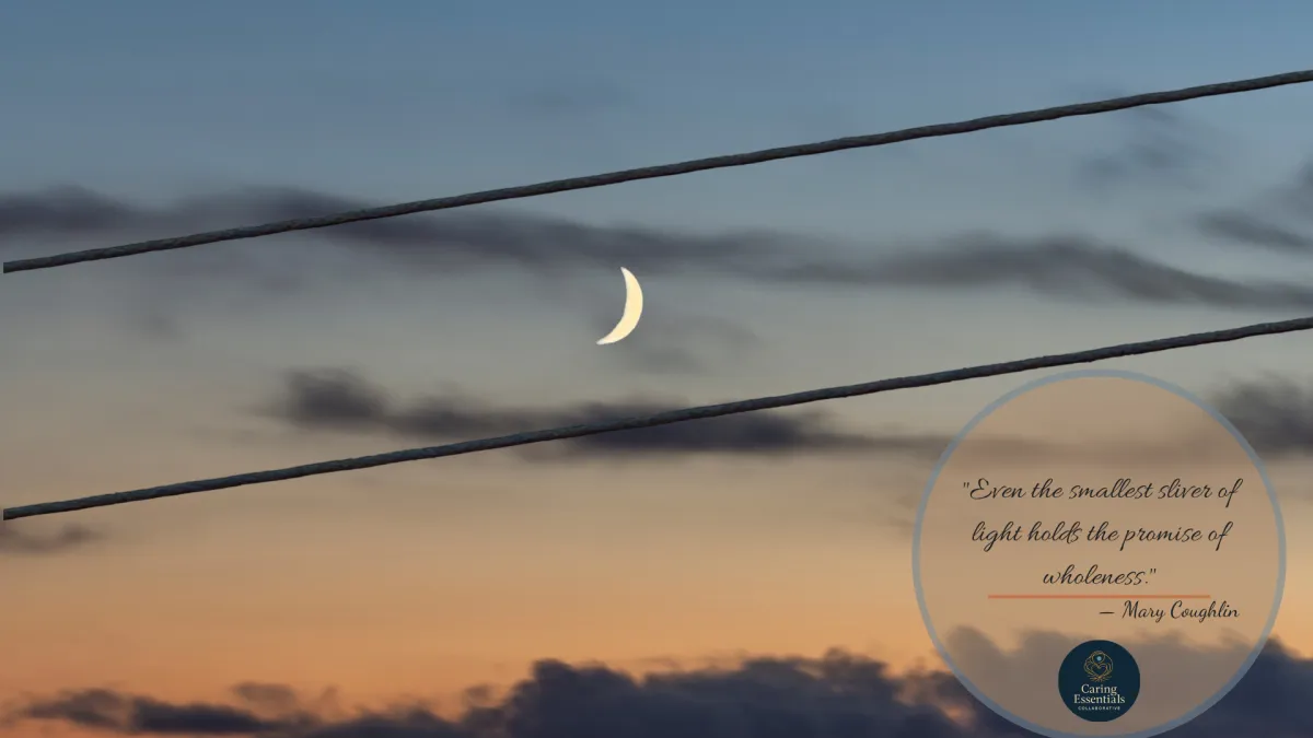 A Fingernail Moon Between the Lines