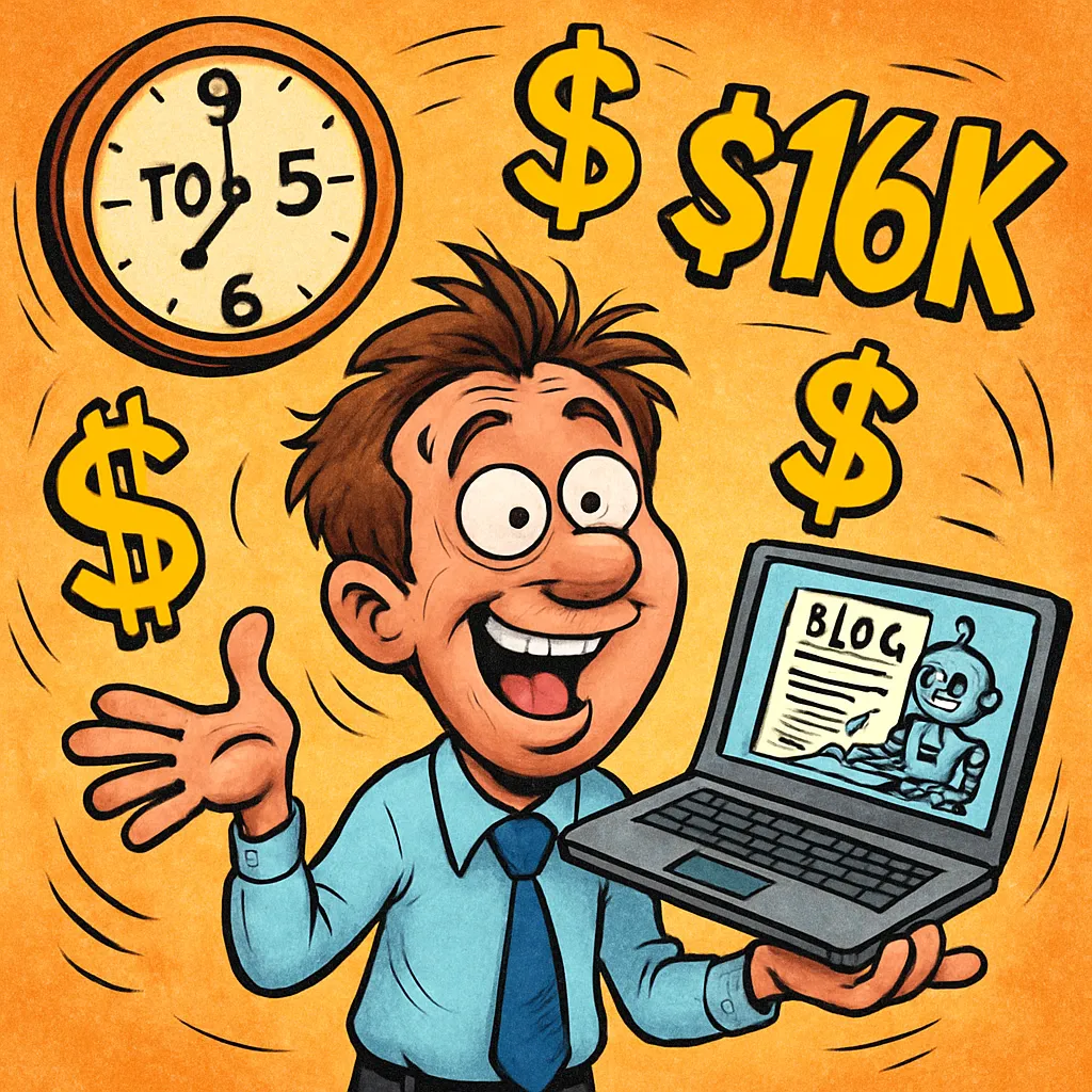 How AI Blogging Helped Me Earn $16K a Month While Working Less