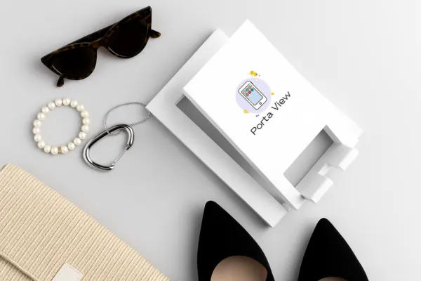 flat-lay with fashion items