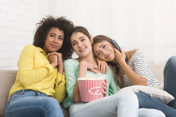 roommates watching movie