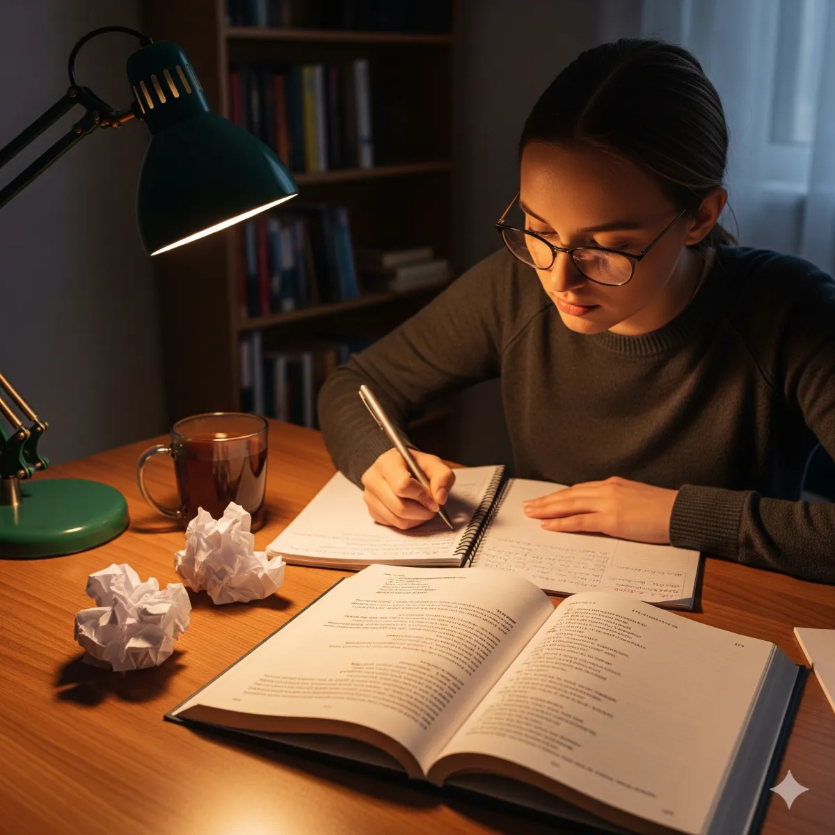 AQA Student studying Unseen Poetry