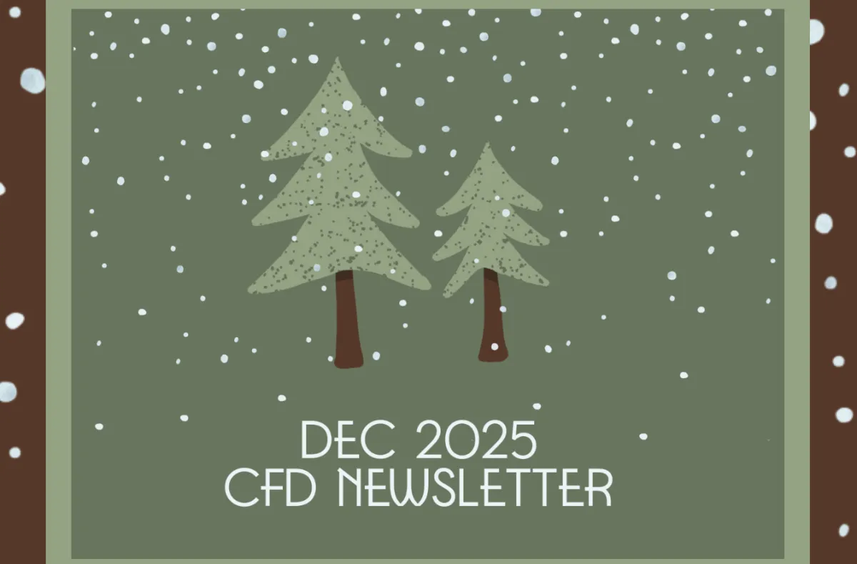 December 2025 CFD Newsletter