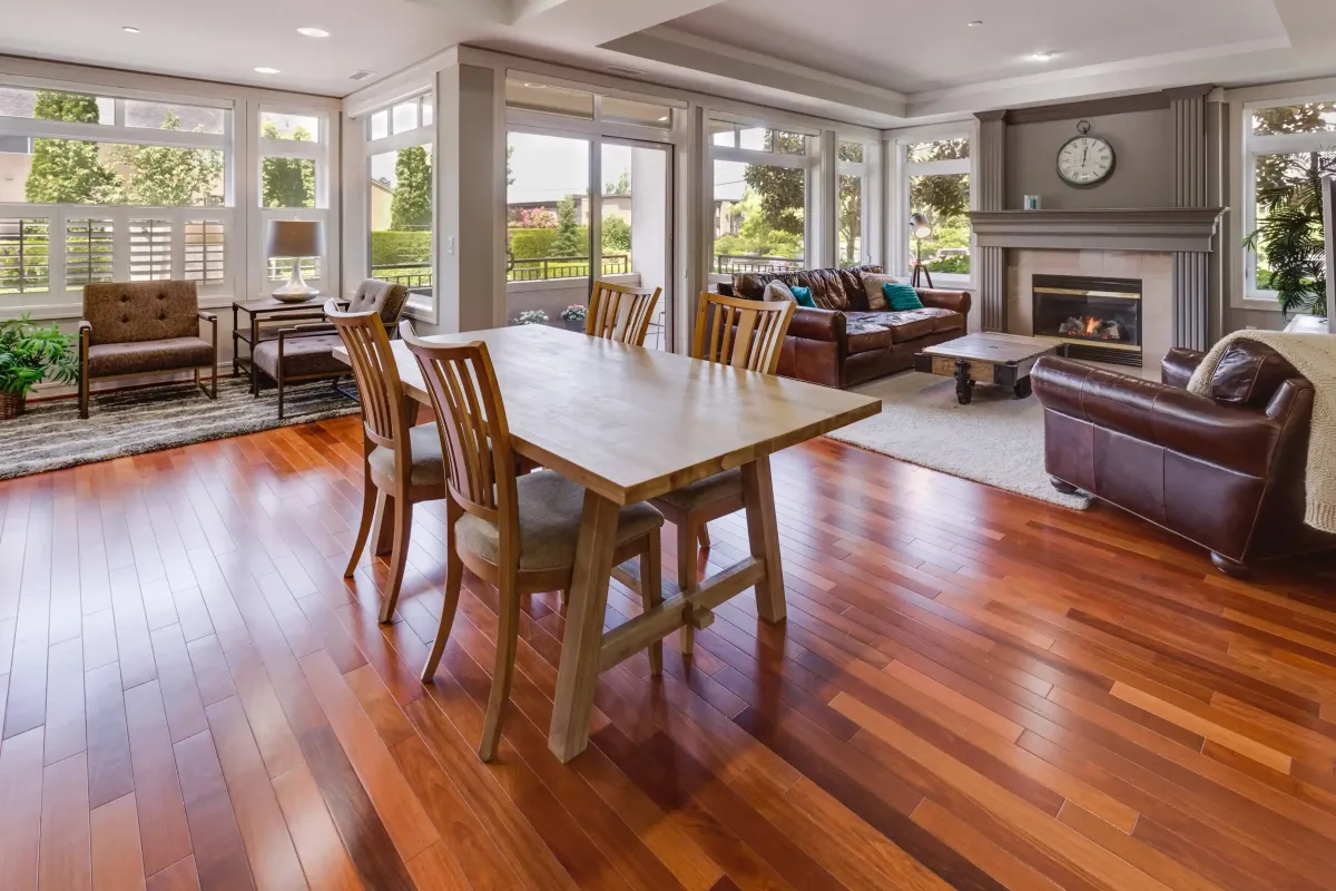 Hardwood Floor in a kitchen in Natick