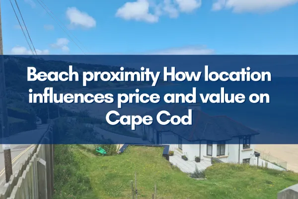 Cape Cod beach with ocean view showing scenic shoreline and sand dunes.