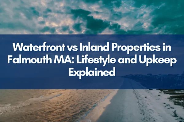 Beautiful shoreline home in Falmouth MA with boats and scenic water views