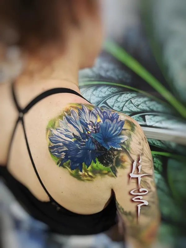 Flower Tattoo Color