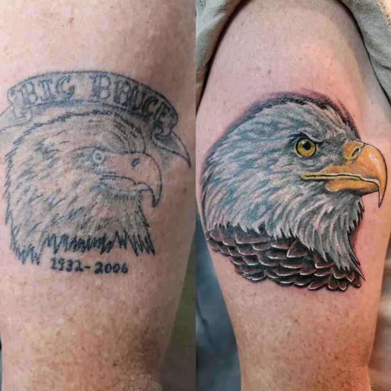 Covering an eagle with...eagle