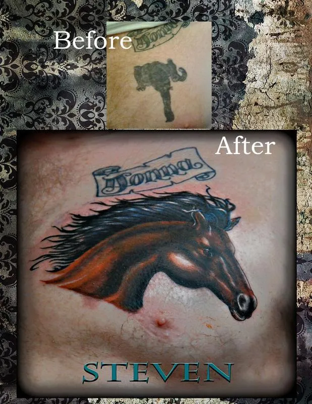 aA Stallion covers it up...