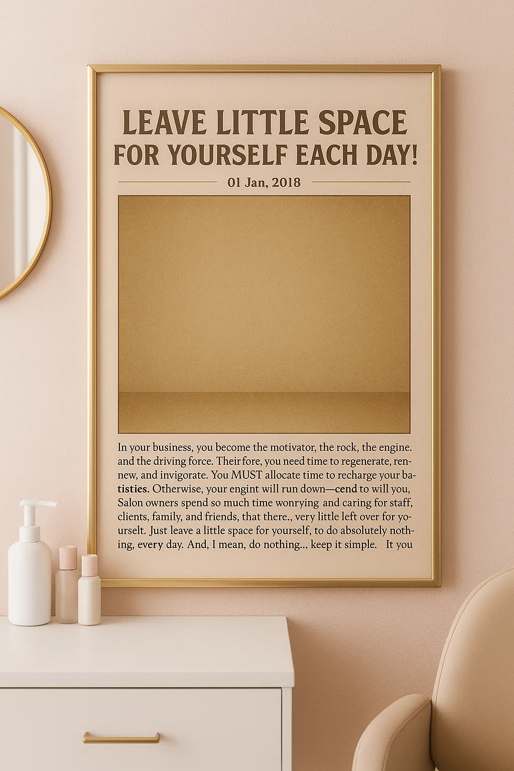 Leave Little Space for Yourself Each Day!