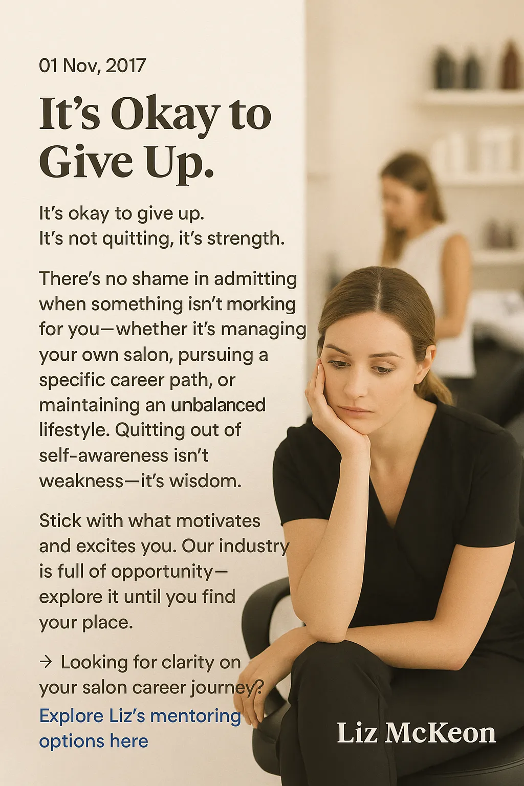 It's Okay to give up