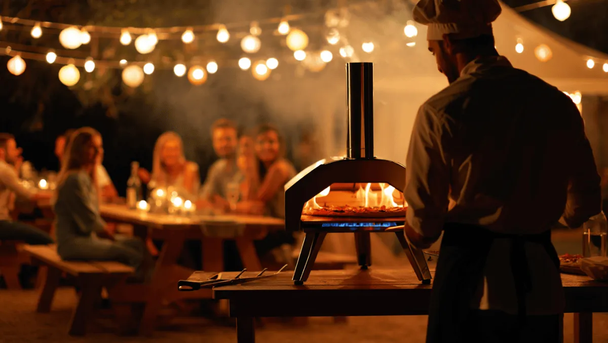 Prestation événement pizza la vista en soirée