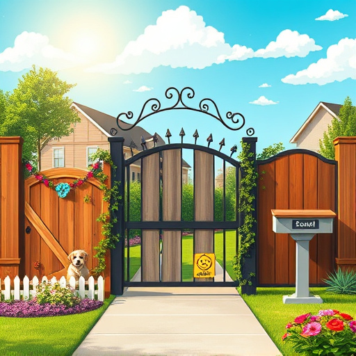 A photorealistic image of a serene neighborhood in Spring Valley, Ohio, showcasing fence builders constructing an intricately designed wooden fence in the foreground. The fence highlights rich timber textures and skilled craftsmanship, surrounded by tools such as saws, hammers, and planks, indicating ongoing work. The scene is devoid of human figures, exuding a calm and inviting mood under soft morning light that casts gentle shadows. Lush greenery envelops quaint, traditional homes in the background, with colorful wildflowers peeking through the grass. A curious squirrel perches atop a fence post, adding personality, while a butterfly flits by, enhancing the sense of life and movement. The warm earth tones, deep greens, and bright floral colors create a harmonious and tranquil atmosphere, reflecting suburban craftsmanship and community charm.