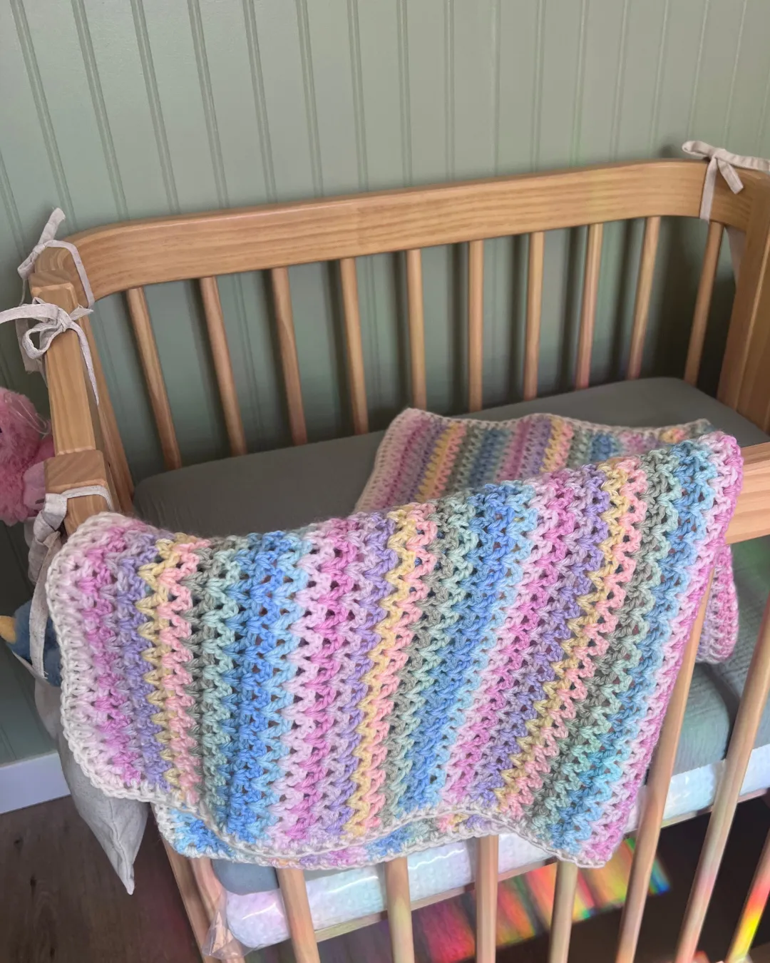 Colorful Happy Baby Blanket