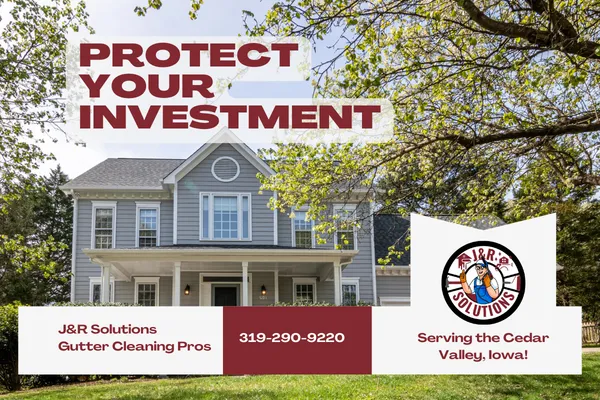 Protect your investment with gutter cleaning services from J&R Solutions.