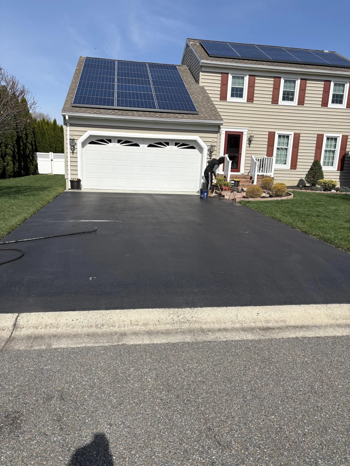 Freshly Sealed Driveway