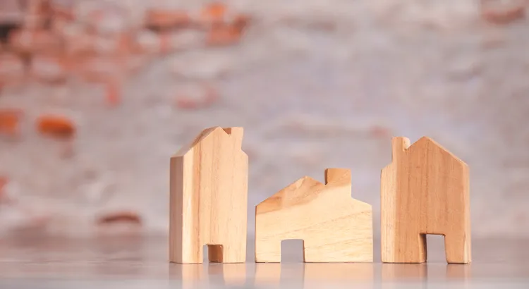 Wooden house display
