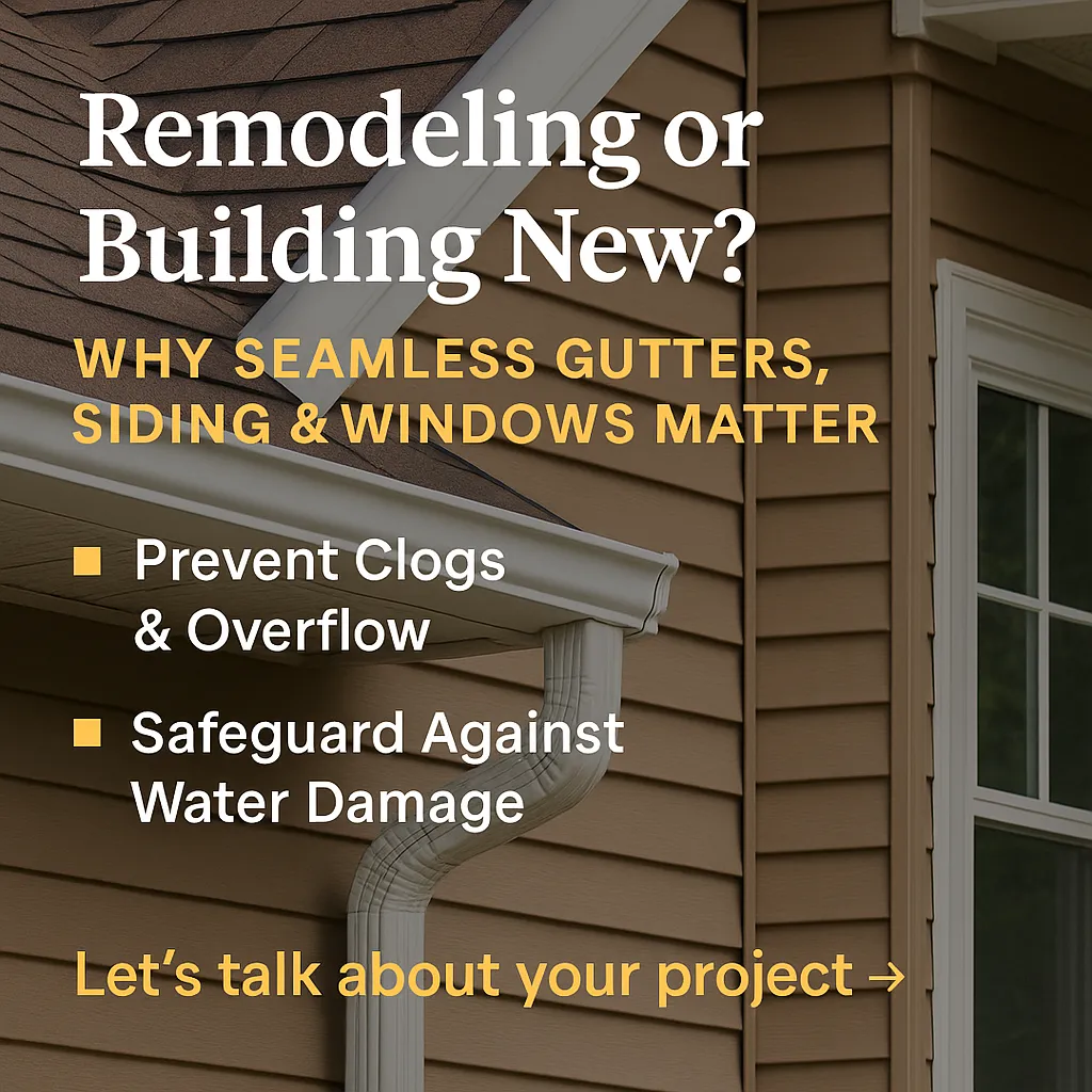 Remodeling or Building in Ponca City? Why Seamless Gutters, Siding & Windows Matter

