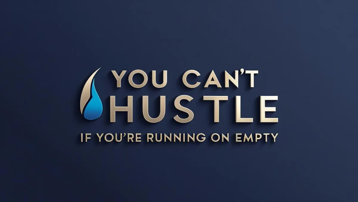 You Can’t Hustle If You’re Running on Empty
