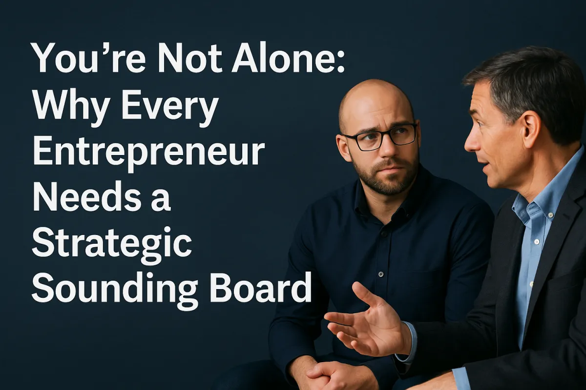 You’re Not Alone: Why Every Entrepreneur Needs a Strategic Sounding Board