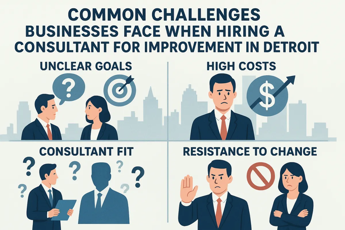 Common Challenges Businesses Face When Hiring a Consultant for Improvement in Detroit