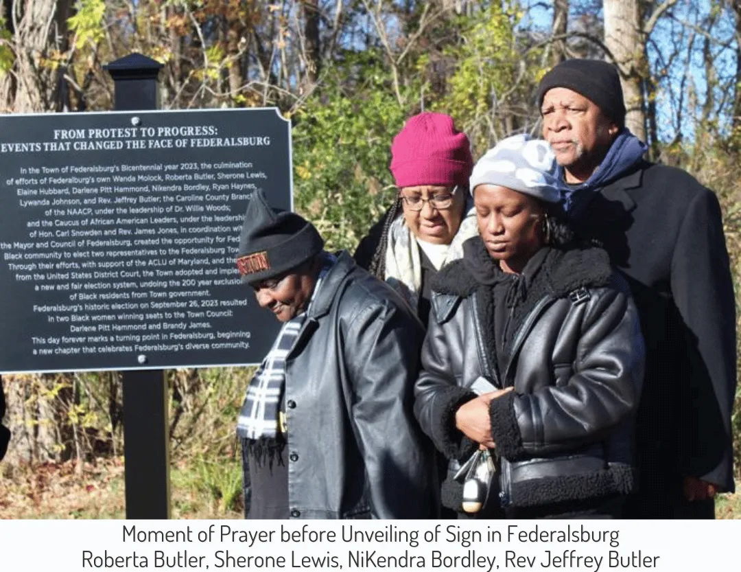 Roberta Butler, Sherone Lewis, NiKendra Bordley, Rev Jeffrey Butler