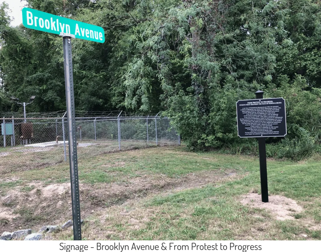 View of the new Historic Marker at the intersection of Brooklyn Avenue in Federalsburg