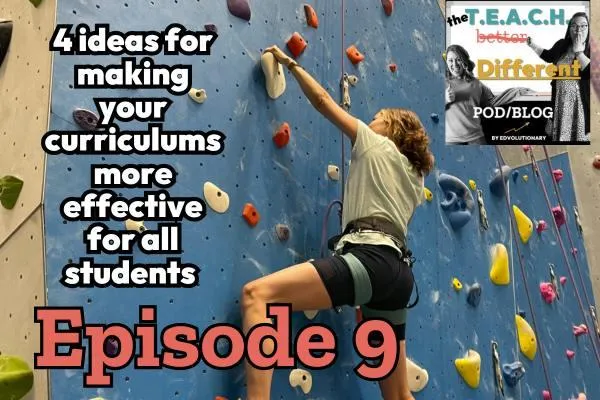 Ali reaches up as she climbs on the climbing wall