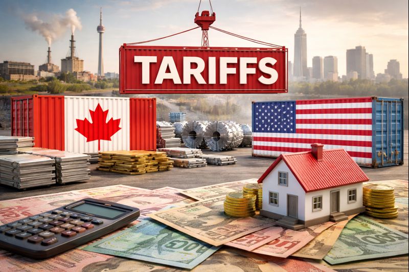 US trade tariffs impacting Ontario households cost of living housing and consumer prices
