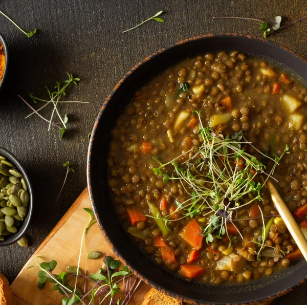Whip Up a Yummy Lentil Vegetable Soup in Just a Few Minutes!
