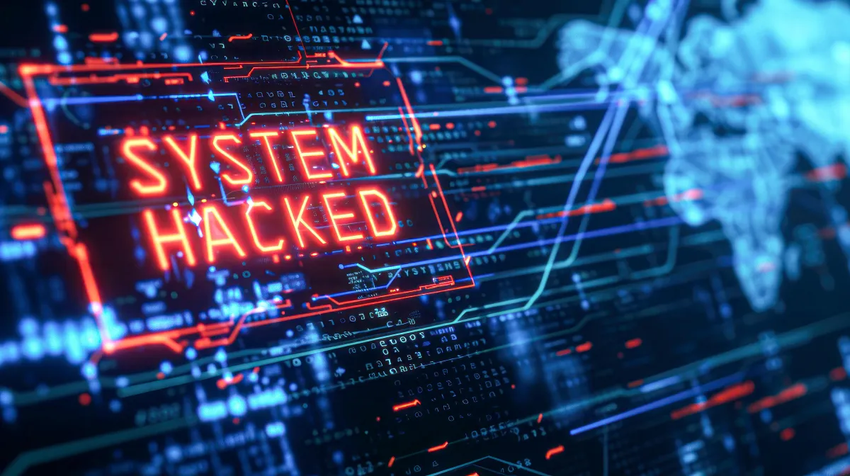 Illustration of data system hack