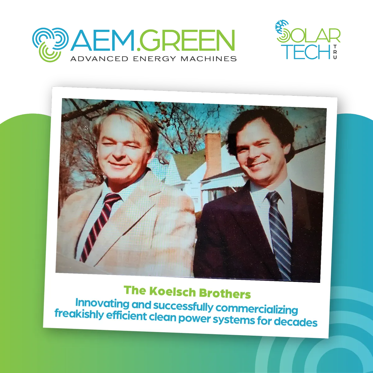 Dr. Ronald Koelsch and Robert Koelsch Clean Cold Chain TRU Innovators