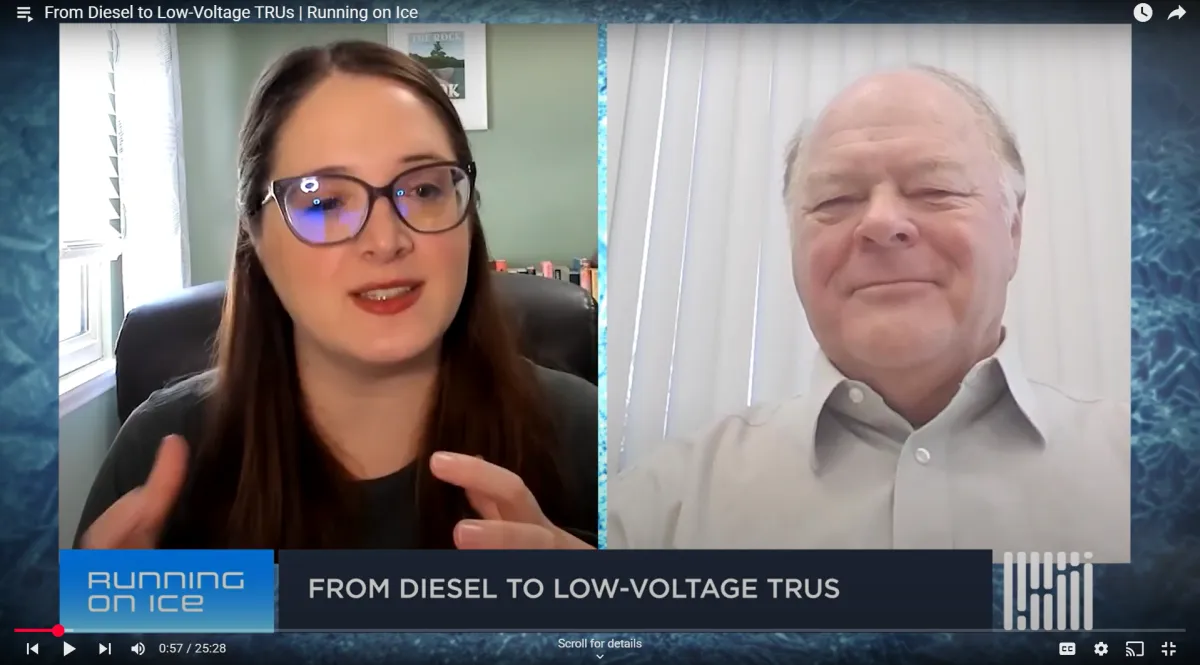 FreightWaves Running on Ice Interview with Robert Koelsch of AEM.green- From Diesel to Low Voltage TRUs AIM Act