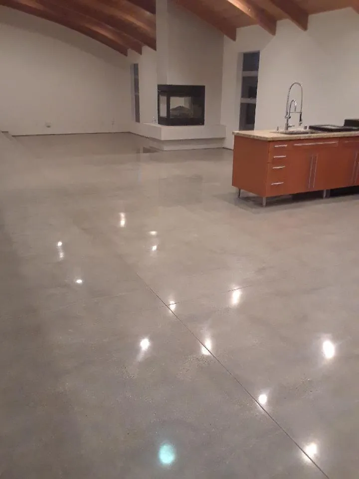 Polished concrete floor by Infinity Concrete Coatings