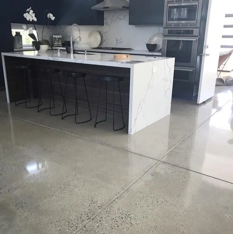 Polished concrete floor by Infinity Concrete Coatings