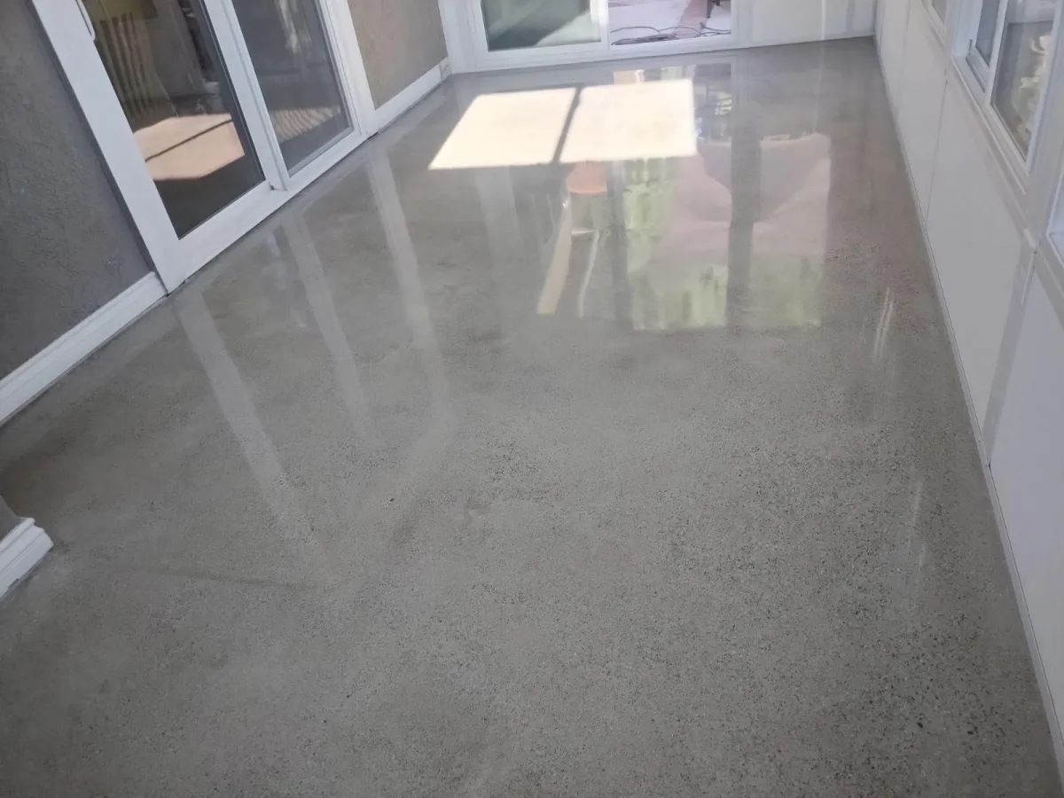 Polished concrete floor by Infinity Concrete Coatings