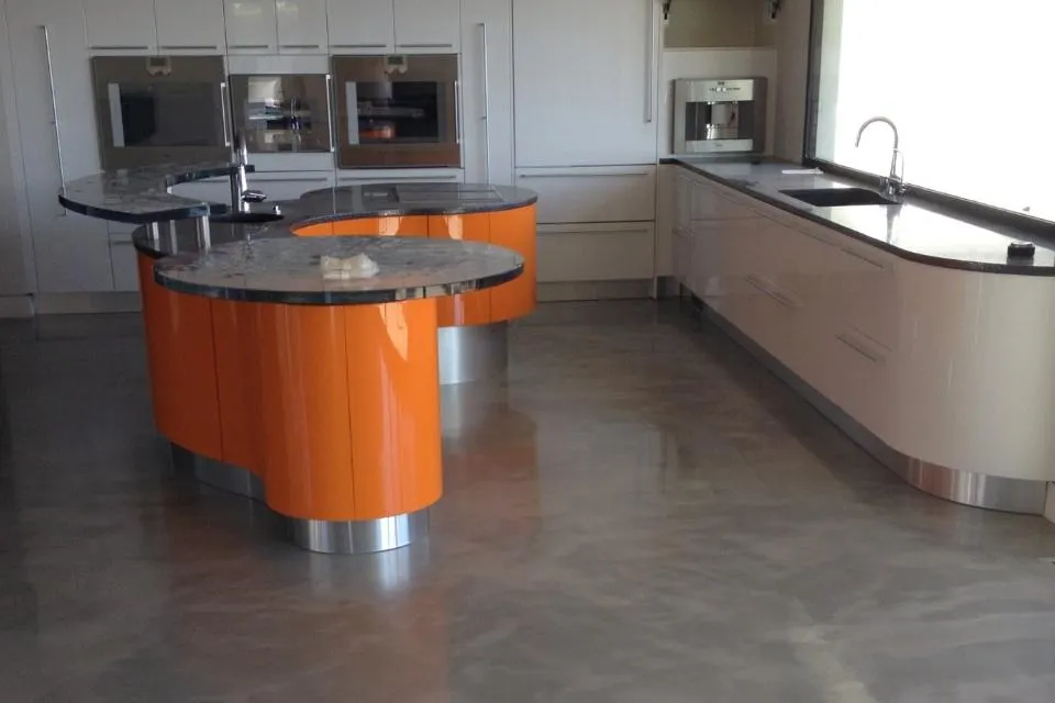 Polished concrete floor by Infinity Concrete Coatings