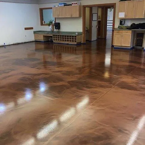 Polished concrete floor by Infinity Concrete Coatings