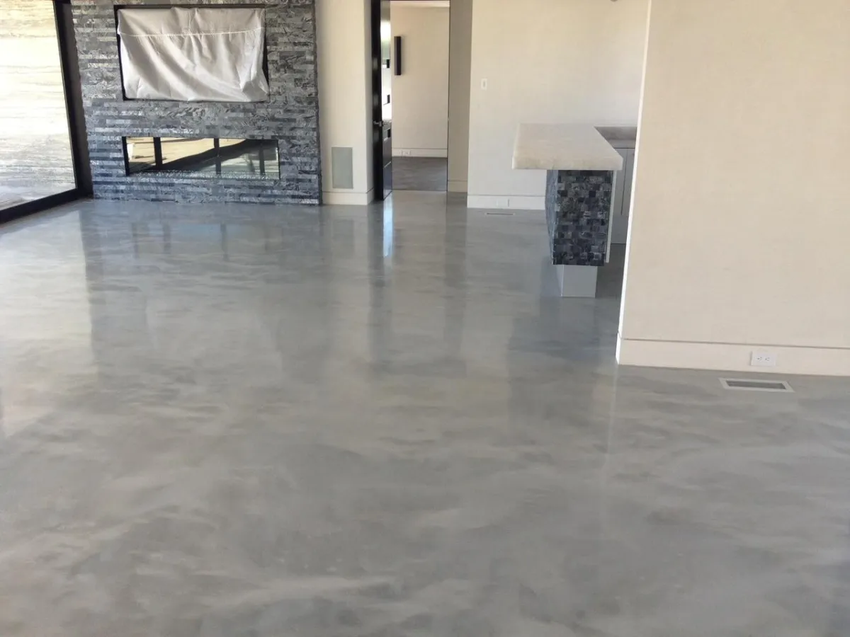 Polished concrete floor by Infinity Concrete Coatings