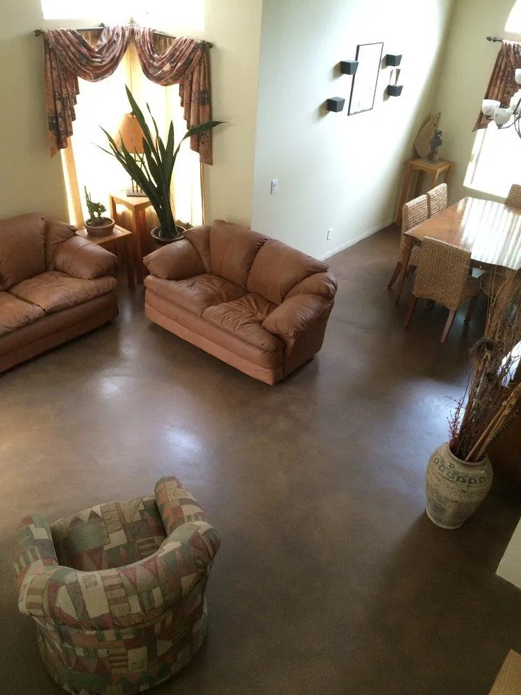 Polished concrete floor by Infinity Concrete Coatings