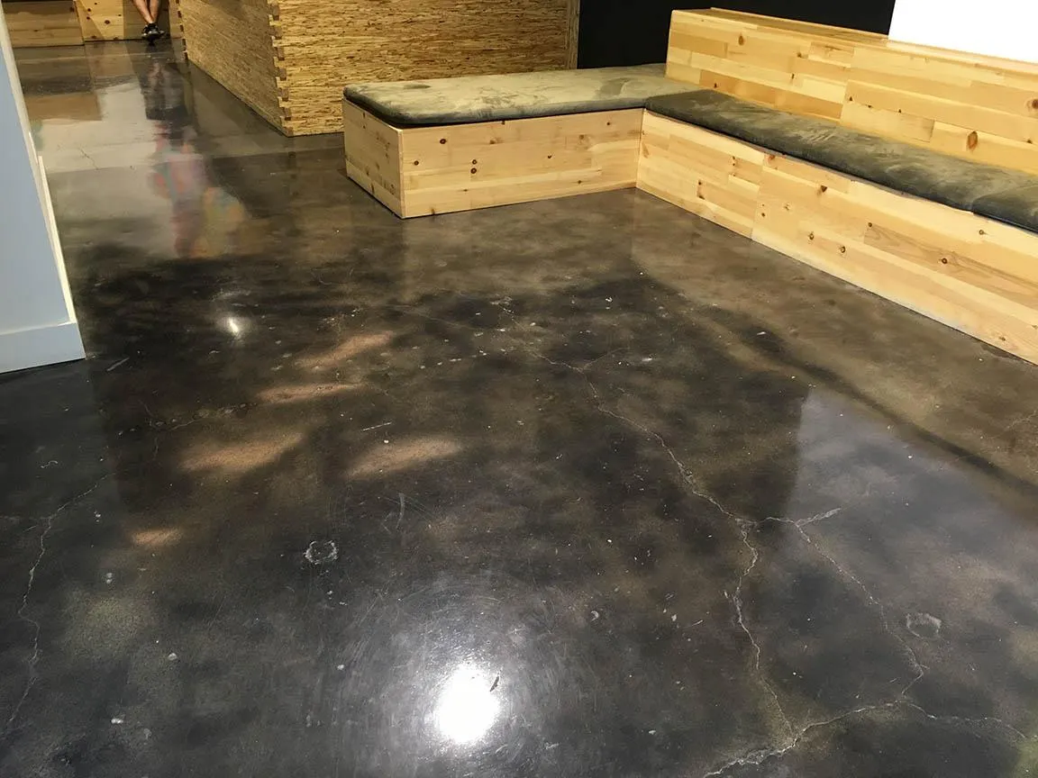 Polished concrete floor by Infinity Concrete Coatings