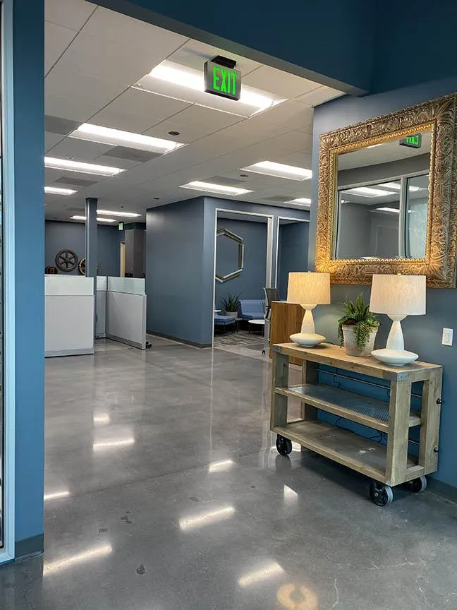 Polished concrete floor by Infinity Concrete Coatings
