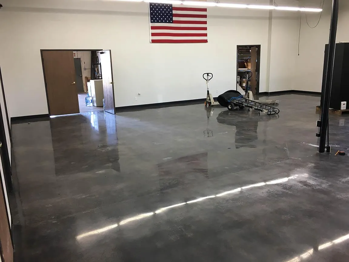 Polished concrete floor by Infinity Concrete Coatings