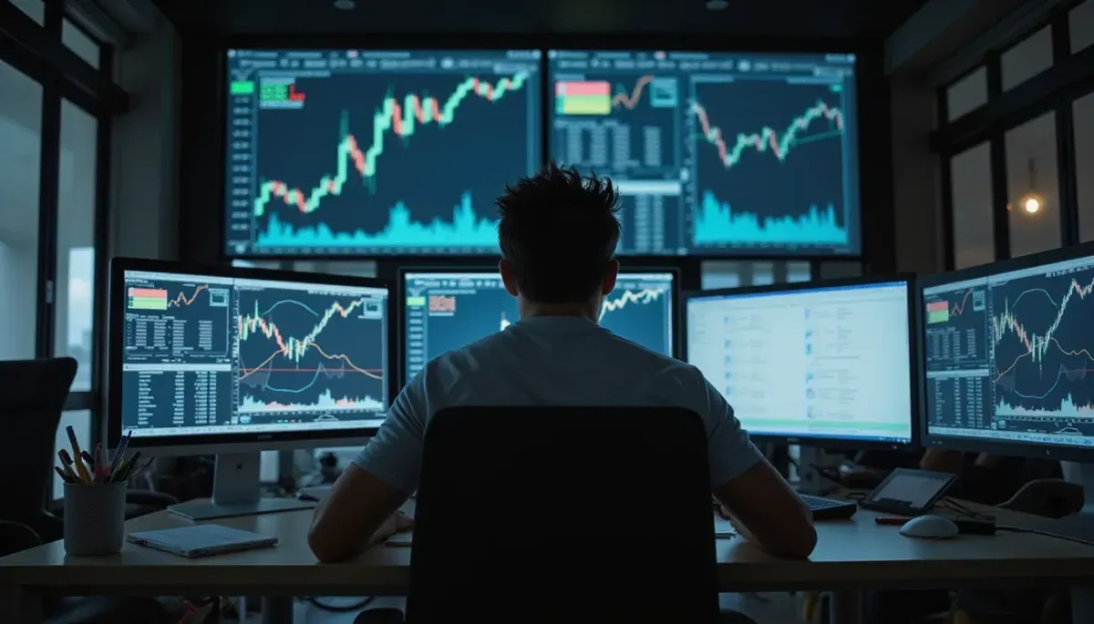 trader trabajando