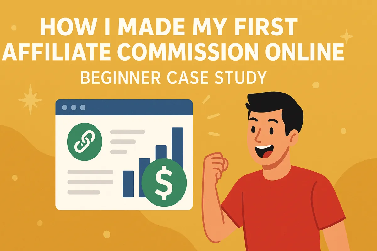 How I Made My First Affiliate Commission Online. A Real Case Study