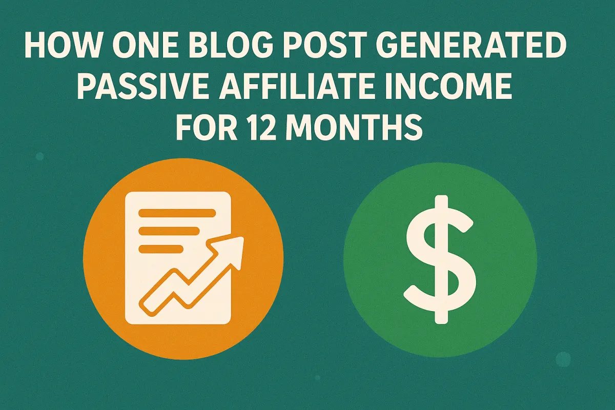 How One Blog Post Generated Passive Affiliate Income for 12 Months