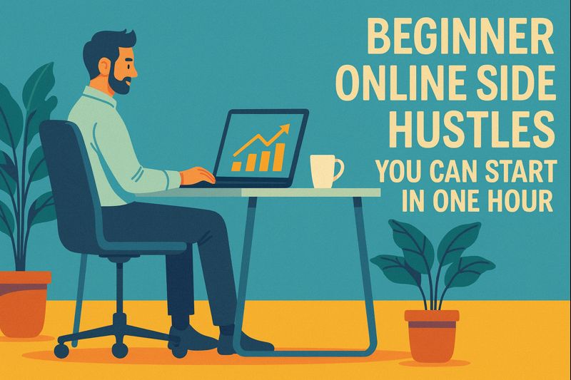 Beginner Online Side Hustles You Can Start in One Hour
