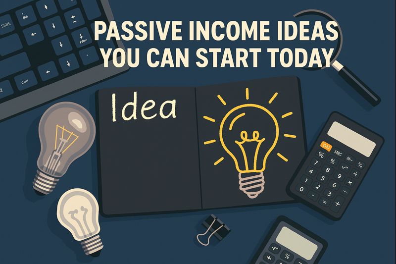 Passive Income Ideas You Can Start Today. A Practical Guide