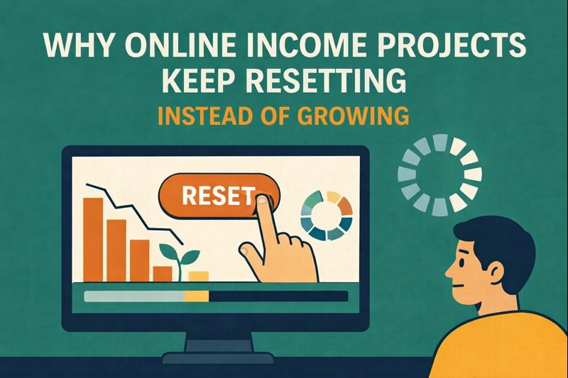 Why Online Income Projects Keep Resetting