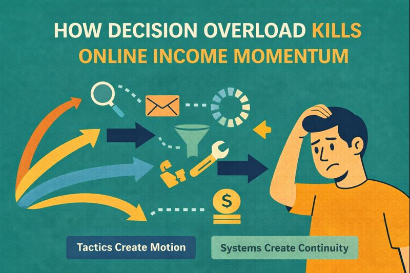How Decision Overload Kills Online Income Momentum