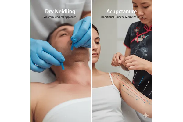 Comparison of dry needling and acupuncture techniques at NJ Rehab Experts.
